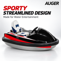 Bateau électrique 15KW, kart aquatique haute vitesse, mini jet-boat monoplace, bateau tamponneur pour parc aquatique et complexe hôtelier, OEM