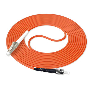 5 pièces/sac Câble de brassage <span class=keywords><strong>fibre</strong></span> <span class=keywords><strong>optique</strong></span> LC/UPC-ST/UPC MM Multimode 62.5-125 OM1 Simplex <span class=keywords><strong>Orange</strong></span> FTTH 1-5 mètres pour télévision par câble CATV - Product Image 2