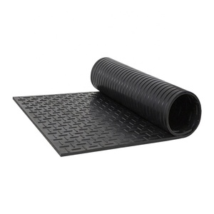 I-Shaped Anti-Slip Rubber Cow Barn <b>Mat</b> Heavy Duty Easy Clean Shock-Absorbing Soft Waterproof Corrosion-Resistant Black Cutting - Product Image 6