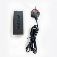 Injecteur Gigabit Poe 30w DC48v Support AF/AT avec câble de prise d'alimentation
