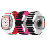 Correa de Repuesto para Reloj de Silicona Magnética Suave de Dos Tonos, Resistente y Personalizada Win-Win, para IWatch 11 10 9 8 7