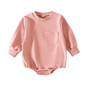 Hot Sale Autumn and Winter Girl Cute Long Sleeve Romper Warm Fabric Soft <strong>onesies</strong> Plus Size - Product Image 2
