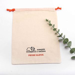 Pochette de maquillage en coton et lin personnalisée avec logo de marque, sac cadeau rose, sac cosmétique en coton et lin personnalisé avec cordon de serrage - Product Image 4