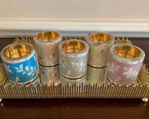 Bone Inlay Style <b>Candle</b> Holder with Handmade <b>Small</b> Size Inlay Craft <b>Candle</b> Holder for Decoration Hot Sale Brass Tea Light - Product Image 5