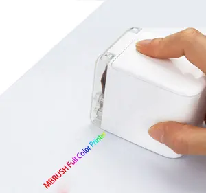 طابعة ملونة Mbrush واي فاي ميني Kongten iOS أندرويد موصل USB محمول طابعة محمولة جديدة