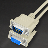 Cable serie Db9 de 9 pines, Cable de conexión Rs232 Cable de datos del monitor de la computadora, máquina de grabado de Puerto Com Conexión directa cruzada