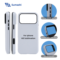 Coque de téléphone 3D 2 en 1 magnétique sans fil avec sublimation mate, étui vierge pour iPhone 16 15 14 13 12 Pro Max