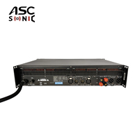 AT6400 2 Kanal Kelas-TD 4 Ohm Penguat Daya AC Berbahan Logam untuk Sistem Audio Suara