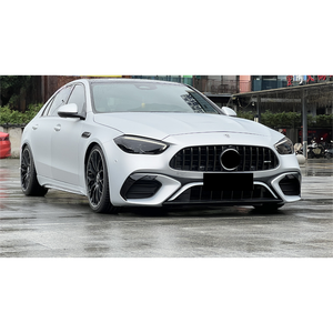 ชุดอัพเกรด 1:1 สำหรับกันชนหน้า กระจังหน้า ฝากระโปรง บังโคลน สเกิร์ตข้าง สเกิร์ตหลัง ปลายท่อไอเสีย สำหรับรถยนต์เมอร์เซเดส-เบนซ์ ซีคลาส W206 เป็นชุดแต่ง C63 - Product Image 4