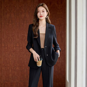 Traje de <span class=keywords><strong>Mujer</strong></span> para Primavera y Otoño, Nuevo Traje de Negocios de Alta Gama con Gran Elegancia, Atuendo Profesional para Damas - Product Image 2