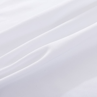 Drap de lit d'hôpital en tissu satiné tissé 144TC, uni, résistant au rétrécissement, en polycoton, largeur 160 cm, blanc blanchi, pour la maison