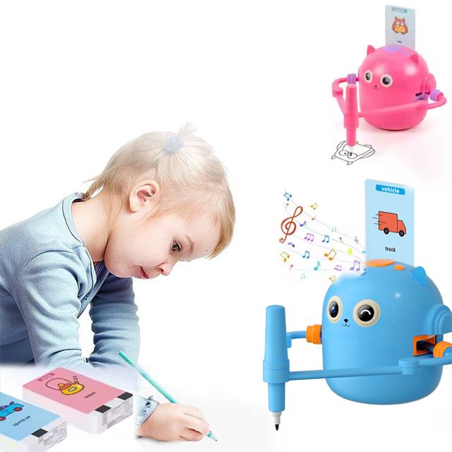 Kids Early Education Robotic Arm Drawing Robot Children's Growth Learning Teaching Aids Smart Painting Robot for Children Gift