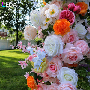 Arco de Flores Artificiales de Seda de Alta Calidad de la Serie de Colores Primaverales de LEDA Wholesale para Eventos de Planificación de Bodas - Product Image 4