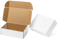 Emballage d'expédition de cadeaux en stock Boîte postale en carton brun blanc recyclé Boîtes en carton ondulé en papier kraft