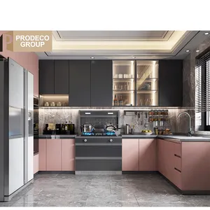 Prodeco American Shaker Style Complete Modern Kitchen Cabinet Set Complete Modular Kitchen Cabinets High Quality