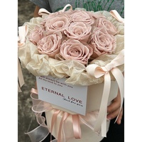 Bouquet de fleurs préservées fait main, style ballet, roses éternelles pour demoiselles d'honneur et remise de diplôme, vente en gros de fleurs en ligne