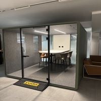 Cabine insonorisée moderne pour extérieur, bureau, téléphone portable, salle de réunion, diffusion en direct, isolation acoustique pour le sommeil et la traduction
