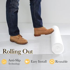 Rouleau de protection de sol en feutre blanc adhésif le plus vendu 2026 – Tissu de protection <span class=keywords><strong>pour</strong></span> peintre - Product Image 3