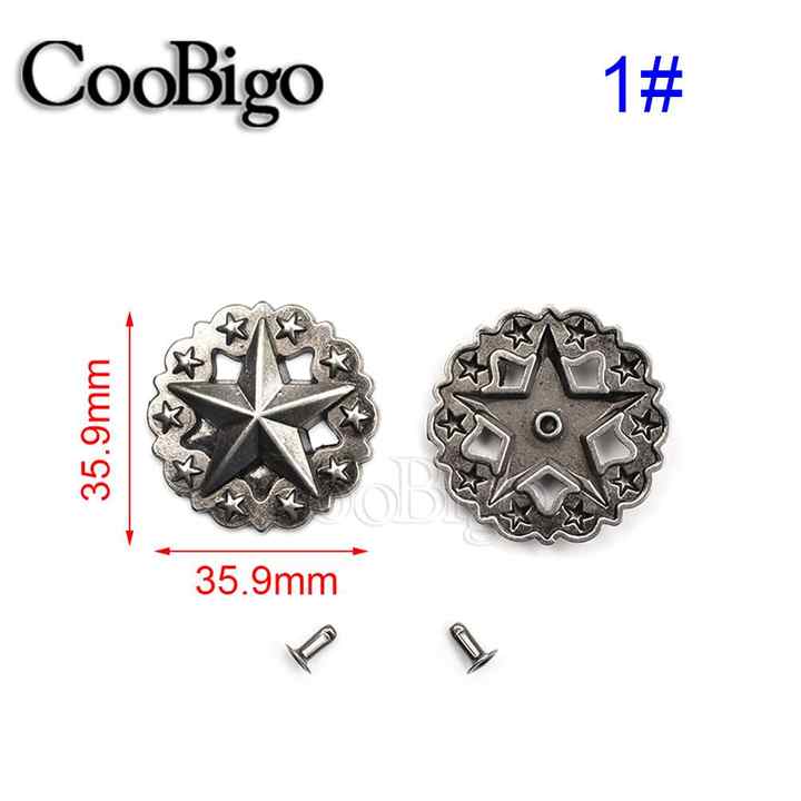 100 Star Stud Forma 12 Mm 1/2 "níquel Spike Biker Punk Rock Spot