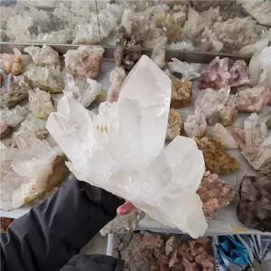 Nice natural crystal cluster clear rock quartz cluster for home decoration