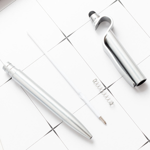 Stylo à bille promotionnel stylo multifonction 3-en-1 de nouveau style avec mécanisme de torsion en plastique Smartphone écran tactile Stylo - Product Image 4