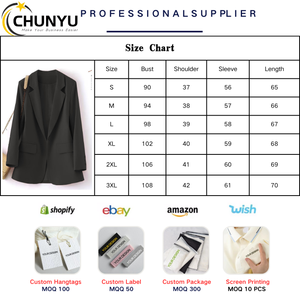 Nuovo cappotto da <span class=keywords><strong>donna</strong></span> taglie forti con maniche lunghe con colletto colletto con risvolto Top primavera autunno ufficio abiti Casual e <span class=keywords><strong>Blazer</strong></span> - Product Image 6