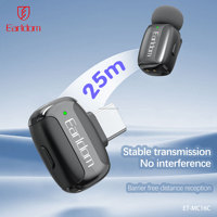 Earldom Wireless Laval ier Mikrofon Tragbares Mini-Mikrofon Live-Übertragung Vlog Wireless Laval ier Ansteck mikrofon mit Etui