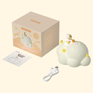 โคมไฟกลางคืนรูปดาวเคราะห์น่ารัก ดีไซน์ทันสมัย ไฟ LED ควบคุมด้วยระบบสัมผัส แสงสีขาวอบอุ่น ใช้พลังงานจากแบตเตอรี่ ขายดี - Product Image 5