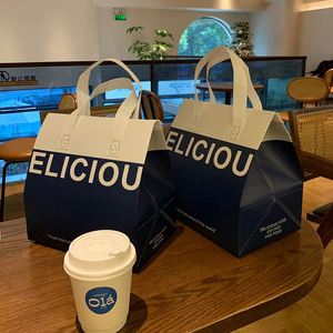 Sacs isothermes personnalisables en non-tissé pour livraison de pizzas à emporter avec poignée, sacs fourre-tout isolés en non-tissé avec feuille métallisée pour plats à emporter - Product Image 4