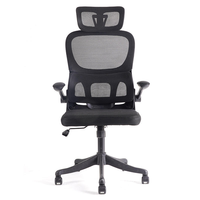 Chaise de bureau ergonomique en maille à hauteur réglable, chaise de jeu économique et confortable avec support lombaire pour usage domestique et étudiants