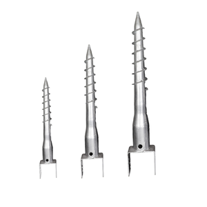 Ancrage <span class=keywords><strong>de</strong></span> poteau à vis au sol galvanisé pour système <span class=keywords><strong>de</strong></span> <span class=keywords><strong>montage</strong></span> <span class=keywords><strong>de</strong></span> panneaux solaires et maison en bois Produit d'ancrage <span class=keywords><strong>de</strong></span> qualité supérieure - Product Image 1