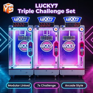Distributeur automatique de cadeaux à ciseaux <span class=keywords><strong>LUCKY7</strong></span> à monnayeur, avec vitrine en verre trempé, équipement de jeu de découpe de cadeaux - Product Image 2