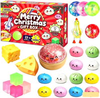 Produit phare : Boîte mystère de jouets squishy de Noël – Assortiment varié de jouets squishy en forme de dumpling pour cadeaux de Noël