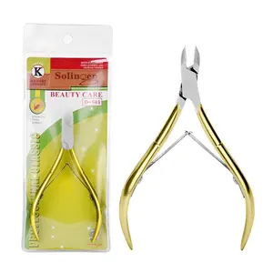 Hot Sale Best Quality D501 Stainless Steel Gold Plated Nghia Cuticle Nippers For Dead Skin Remover