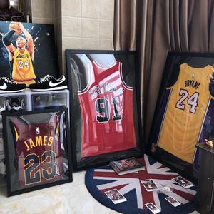 Cadre <span class=keywords><strong>de</strong></span> présentation pour <span class=keywords><strong>maillot</strong></span> <span class=keywords><strong>de</strong></span> football encadré, en bois, avec protection UV et acrylique, pour affichage mural - Product Image 1