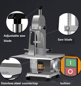 Commercial Automatic Kitchen Equipment Butcher Table Top Electric Cow Beef Frozen Meat and <b>Bone</b> Band <b>Saw</b> Cutter Cutting Machine - Product Image 4