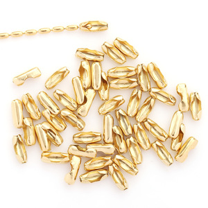 Cierre de acero inoxidable para joyería, cierre redondo tipo cacahuete para la fabricación de collares H1339 - Product Image 3