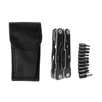 Outil multifonctionnel de poche Pince pliante avec lames et lime DIY & OEM Acier inoxydable Kit de survie en plein air