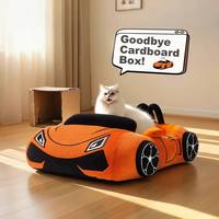 Lit pour animaux antidérapant très vendu, design maison pour chat, siège de voiture, nid pour animaux, lit portable pour chien pour petits animaux, voyage et maison