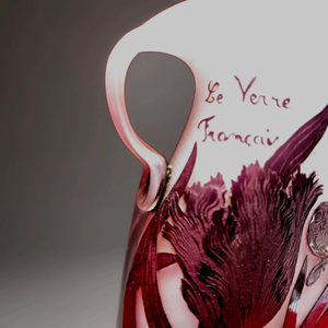 New and in Stock Signed French glass vase with two handles galle decor legras <strong>daum</strong> nancy PLC,&amp; PAC Supplier - Product Image 1