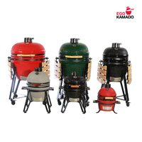 Four à charbon en céramique KAMADO de taille standard pour barbecue, idéal pour l'extérieur et le jardin, vente en gros OEM et ODM