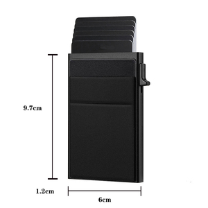 Bagsplaza pabrik Aluminium logam mewah kredit bisnis modis Pop Up dompet ramping pemblokir Rfid dan tempat kartu untuk pria - Product Image 6