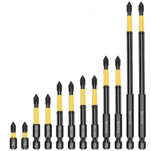 Juego de 10 puntas magnéticas Phillips PH1 de 2 pulgadas para destornillador de impacto, con vástago hexagonal de 1/4 de pulgada - Product Image 3