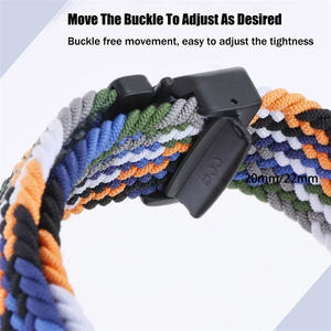 Correa de Reloj de Nailon Elástica y Transpirable con Hebilla de Paracaídas de 20mm 22mm para Samsung Watch 7 6 5 4, Correa para <span class=keywords><strong>Huawei</strong></span> Amazfit - Product Image 4