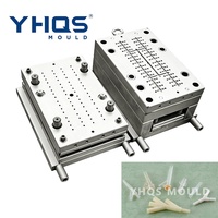 Molde de inyección de plástico de alta precisión YHQS para conector tipo Y sin aguja, fabricante de moldes de canal frío/canal caliente
