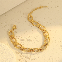 2025 nouvelles femmes mode bijoux plaqué or en acier inoxydable bijoux breloque chaîne Bracelet pour femmes accessoires