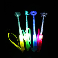 Bâton lumineux LED clignotant en plastique, bulle acrylique pour fêtes, rentrée scolaire, remise de diplômes et célébrations de Pâques