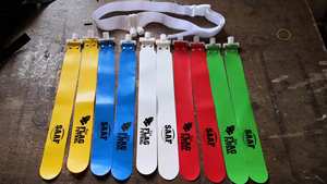 Ensemble de flag football personnalisé haut de gamme - Ceintures réglables avec drapeaux à dégagement rapide - Équipement d'entraînement de football professionnel en nylon durable - Product Image 6