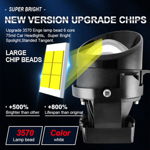 Lente de tipo Lente de proyección de lámpara antiniebla de coche universal Lente de proyector BI de alto brillo de <span class=keywords><strong>largo</strong></span> alcance - Product Image 4