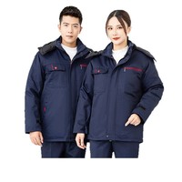 Ropa de Trabajo Gruesa para Invierno, Protección Térmica para Exteriores, Resistente al Frío, para Fábrica o Taller